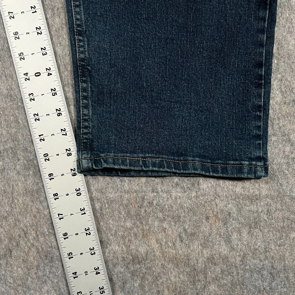 Wrangler‎ Men's Jeans Size 46x30 Blue Denim Dark Wash Straight Work Pants